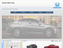 Tablet Screenshot of honda.demo.cobaltgroup.com